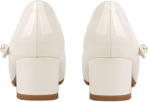 Naiyee Mary Jane Shoes Women Chunky Heel Ankle Strap Dress Shoes for Women Low Heels Close Rounded Toe Pumps in Kuwait