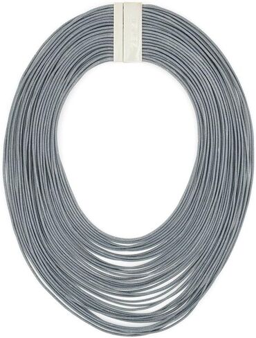ZENZII Multi Strand Statement Bib Necklace with Magnetic Clasp for Women in Kuwait