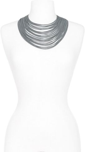 ZENZII Multi Strand Statement Bib Necklace with Magnetic Clasp for Women in Kuwait