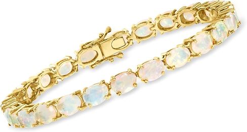 Ross-Simons Ethiopian Opal Tennis Bracelet in 18kt Gold Over Sterling. 7 inches in Saudi Arabia
