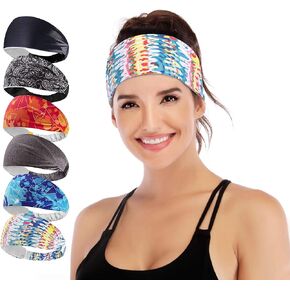 IUGA Headbands for Women, Non-Slip Workout Sweatbands for Running, Sports, Biking, Yoga Headbands for Women, Bike Helmet Friendly Hairbands,Ultra Stretch in Kuwait
