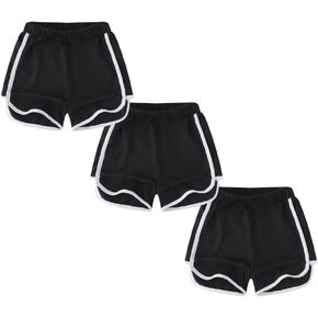 Girls' Dolphin Shorts for Active Sports 3 Pack Set Multi Solid Color 3-10 Years in Saudi Arabia