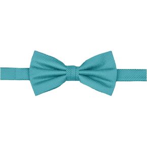 Jacob Alexander Men's Woven Subtle Mini Squares Adjustable Pre-Tied Banded Bow Tie in Saudi Arabia