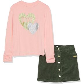 DKNY Girls' Casual Two-Piece Skirt Set