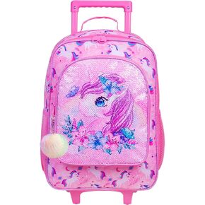 KLFVB Kids Luggage for Boys Girls, Cute Rolling Wheels Suitcase for Toddler, Children Travel Carry on Suitcase