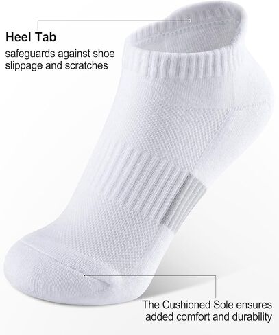 جوارب كوينفر للكاحل للنساء للجري بدون عرض جوارب رياضية جوارب ضغط للمشي لمسافات طويلة 6 أزواج in Kuwait