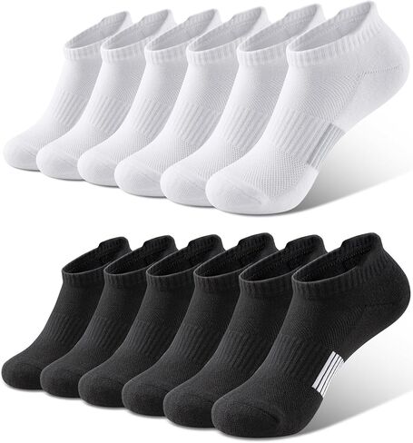 جوارب كوينفر للكاحل للنساء للجري بدون عرض جوارب رياضية جوارب ضغط للمشي لمسافات طويلة 6 أزواج in Kuwait