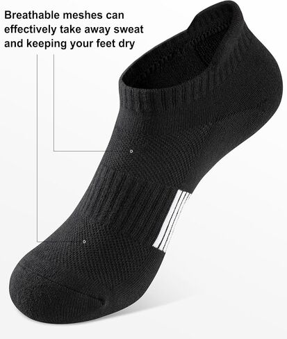 جوارب كوينفر للكاحل للنساء للجري بدون عرض جوارب رياضية جوارب ضغط للمشي لمسافات طويلة 6 أزواج in Kuwait