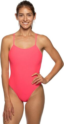 JOLYN Perry Fixed Back Women's Athletic One Piece Swimsuit for Competitive Swimming, Lifeguarding, Medium Coverage in Kuwait