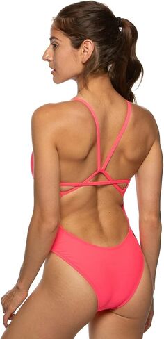 JOLYN Perry Fixed Back Women's Athletic One Piece Swimsuit for Competitive Swimming, Lifeguarding, Medium Coverage in Kuwait