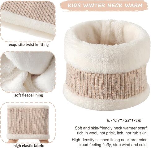 Baby Boy Hats 6-12 12-18 Months Toddler Girl Scarf And Mitten Gloves Set 1-2 2t-4t Kids Pom Beanie Winter Accessories Age 6-8 in Saudi Arabia