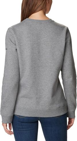 Columbia Women's Hart Mountain II Graphic Crew, Light Grey Heather/Bearly Plaid, XX-Large in Saudi Arabia