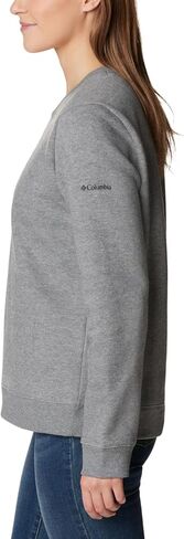 Columbia Women's Hart Mountain II Graphic Crew, Light Grey Heather/Bearly Plaid, XX-Large in Saudi Arabia