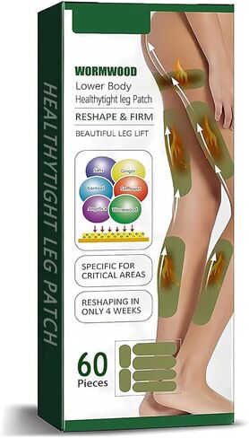 رقعة أرجل الشيح، رقع أرجل عشبية من السيلوليت، ملصقات تشكيل رفع الساق، ملصقات أرجل الشيح (60 قطعة) in Kuwait