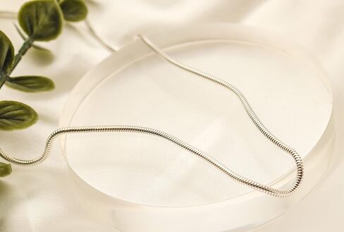 PORI JEWELERS 925 Sterling Silver 2MM or 2.5MM Round Flexible Snake Chain Necklace - Sizes 16-30" available in Kuwait