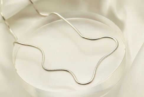 PORI JEWELERS 925 Sterling Silver 2MM or 2.5MM Round Flexible Snake Chain Necklace - Sizes 16-30" available in Kuwait