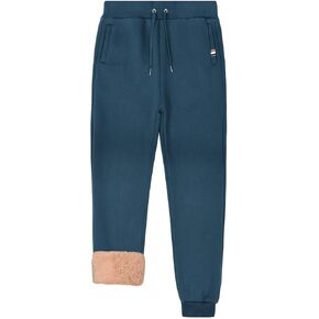 HEEKPEK Men's Winter Fleece Pants Sherpa Lined Jogging Sweatpants Cold Weather Warm Thermal Thick Lounge Track Joggers