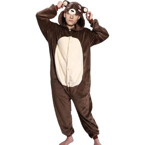 PARTTELY Adult Unisex Onesie Pajamas Halloween Costume -Halloween Cosplay Suit Animal One Piece Sleepwear Homewear