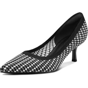 mysoft Women's Pumps 2 inch Kitten Heel Pointed Toe Low Heel Dress Shoes