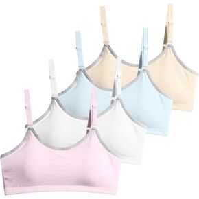 SALIA GIRL Sport Cami Bras Cotton for Teens Girls Training Bras 10-16 with Adjustable Straps Fixed Pads in Kuwait