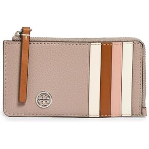 Tory Burch Women's Robinson Pebbled Top-Zip Card Case in Saudi Arabia