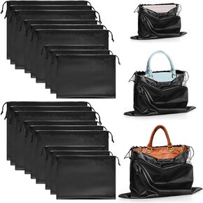 Woanger 18 Pack Satin Dust Bags for Handbags Silk Dust Cover Bag 3 Sizes Storage Bags for Handbags Purses Shoes Boots in Saudi Arabia