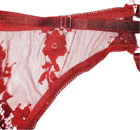 Veronica's Secret Sexy Lingerie for Women Spaghetti Strap Open Cup Bra with a Crotchless G String Thong in Kuwait