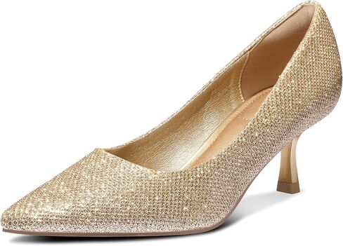 mysoft Women's Kitten Heels Closed Toe Pumps Wedding Dress Shoes | Low Heel 2" Pumps, Perfect for Wedding, Party, and Formal Occasions, Four Seasons Classic Versatile in Saudi Arabia