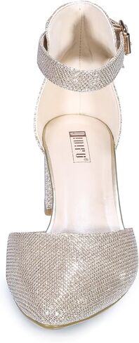 IDIFU Women's IN2 Dress Shoes Low Block Heels | Comfortable Chunky Closed Toe Heel Dressy Ankle Strap Wedding Pumps in Saudi Arabia