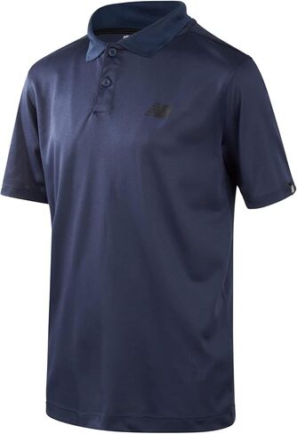 New Balance Boys' Polo T-Shirt - Short Sleeve Dry Fit Shirt for Boys - Performance Collared Golf Shirt (8-20) in Kuwait
