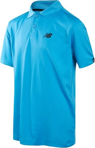 New Balance Boys' Polo T-Shirt - Short Sleeve Dry Fit Shirt for Boys - Performance Collared Golf Shirt (8-20) in Kuwait