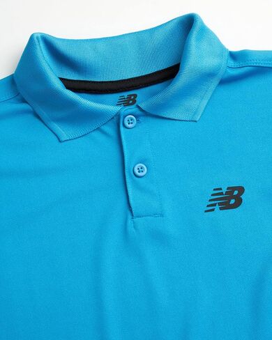 New Balance Boys' Polo T-Shirt - Short Sleeve Dry Fit Shirt for Boys - Performance Collared Golf Shirt (8-20) in Kuwait