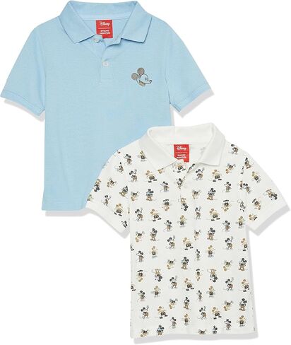 Amazon Essentials Disney | Marvel | Star Wars Boys and Toddlers' Short-Sleeve Pique Polo Shirts, Pack of 2 in Kuwait
