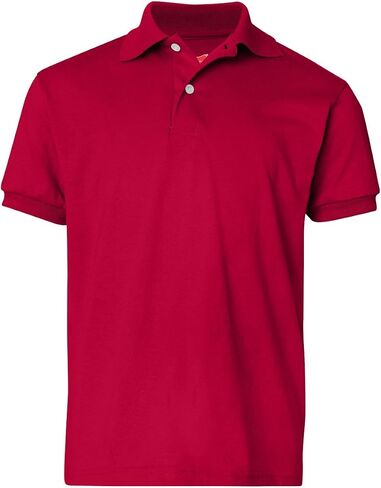 Hanes Boys' Short Sleeve Eco Smart Jersey Polo in Saudi Arabia