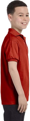 Hanes Boys' Short Sleeve Eco Smart Jersey Polo in Saudi Arabia