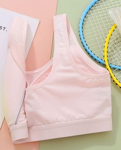 حمالة صدر رياضية للفتيات المراهقات بدون خياطة مصنوعة من القطن بظهر متسابق للجري in Kuwait