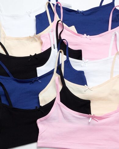 حمالة صدر للتدريب من القطن والألياف اللدنة للفتيات من Sweet & Sassy (عبوة من 10 قطع) in Kuwait