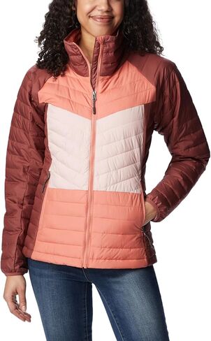 Columbia Women's Powder Lite II Full Zip Jacket, Beetroot/Faded Peach/Dusty Pink, Large in Saudi Arabia
