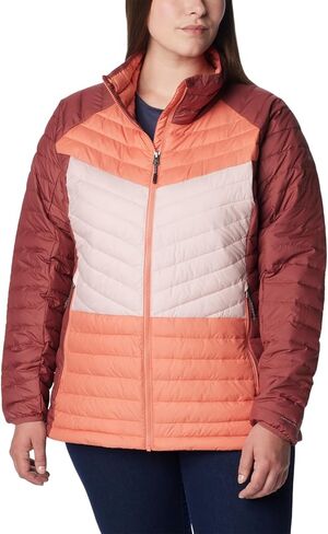 Columbia Women's Powder Lite II Full Zip Jacket, Beetroot/Faded Peach/Dusty Pink, Large in Saudi Arabia