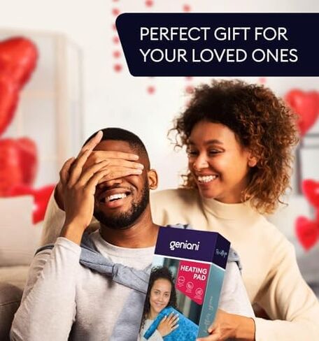 وسادة تدفئة GENIANI XL لتخفيف آلام الظهر والتشنجات، مؤهلة لـ FSA HSA، إيقاف تلقائي، يمكن غسلها في الغسالة، وسادة حرارة رطبة للرقبة والكتف، رقعة حرارية كهربائية للركبة والساق، رمادي تاببي 12 بوصة × 24 بوصة in Kuwait