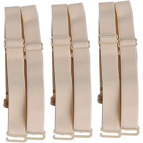 Magicmode 3 Pairs Bra Strap Replacement Elastic Adjustable Removable Multi Color in Saudi Arabia