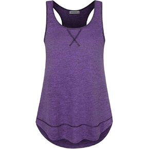 MOQIVGI Womens Racerback Workout Tank Tops Sleeveless Activewear Yoga Gym Sports Shirts