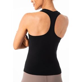 Ukaste Women's Studio Essential Racerback Tank Top Yoga Performance Workout Tops