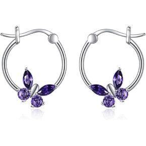 Animal Hoop Earrings for Women Sterling Silver Cute Hypoallergenic Earrings Gifts for Women Girls Teen