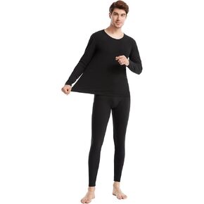 Mens Thermal Underwear Set Winter Base Layer Top & Bottom Ultra Soft Long Johns Pant Sets
