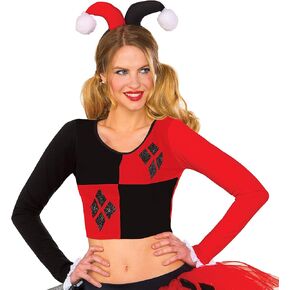 Rubie's Women's DC Comics Harley Quinn Crop Top, Medium/Large