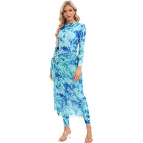 IMEKIS Women Burkini Swimsuits Modest Muslim Swimwear Islamic Long Sleeve Full Cover Swim Pants Rash Guard Sarongs Cover Ups in Saudi Arabia