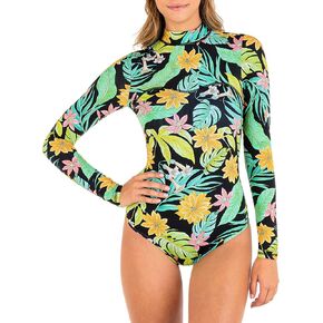 Hurley Women's Standard OAO Long Sleeve Retro Surf Suit