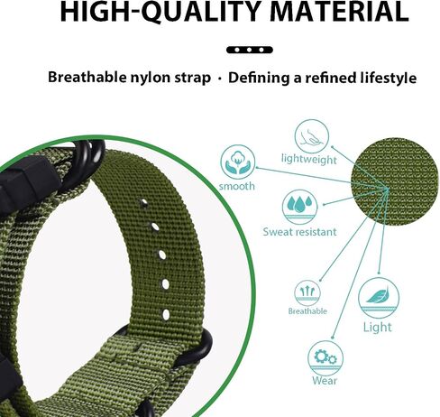 Nylon Strap Replacement Watch Bands Compatible with Casio G-Shock Watch Model GA-100 / GA-110 / GA-100C / GA-300 / GA-120 / GA-200/ GD-100 /GA-140/GA-735/GA-800/DW-5600/DW-5610/DW-5305/DW-6900/GW-6900 in Saudi Arabia