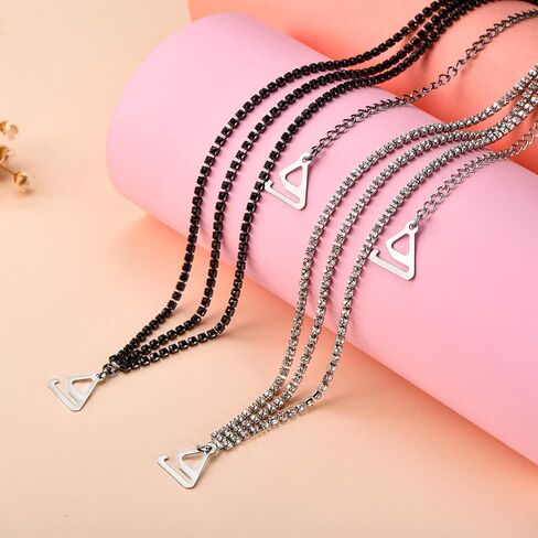2 Pairs Rhinestone Bra Strap Adjustable Rhinestone Bra Invisible Shoulder Strap Anti-Skid Bra Belt for Bra Tops in Saudi Arabia